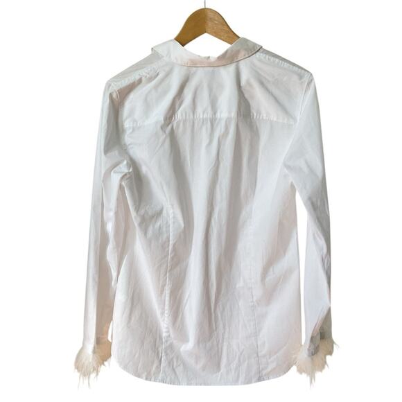 J. Crew Feather-Trimmed Button-Up Shirt in Signature Fit SZ M nwt - Picture 3 of 8